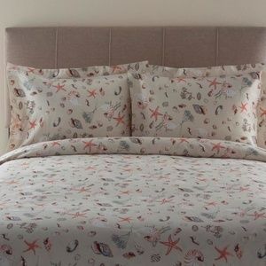 NEW 100% Cotton Oceanside Duvet cover Set TWIN Mermaid Under Sea, Beach …